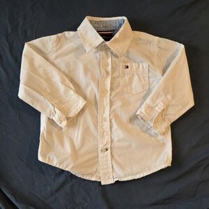 Tommy Hilfiger Kids Beige Button-Up Shirt
